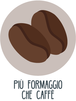 Più formaggio che caffè