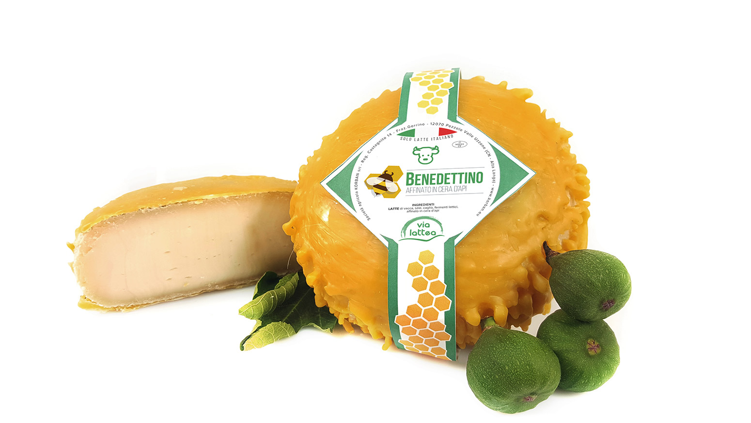 Benedettino aged cheese refined in beeswax