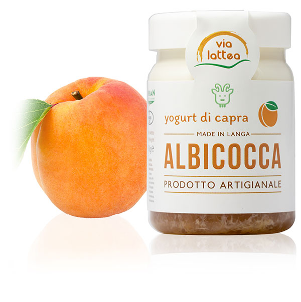 Apricot goat yogurt from Langhe Via Lattea